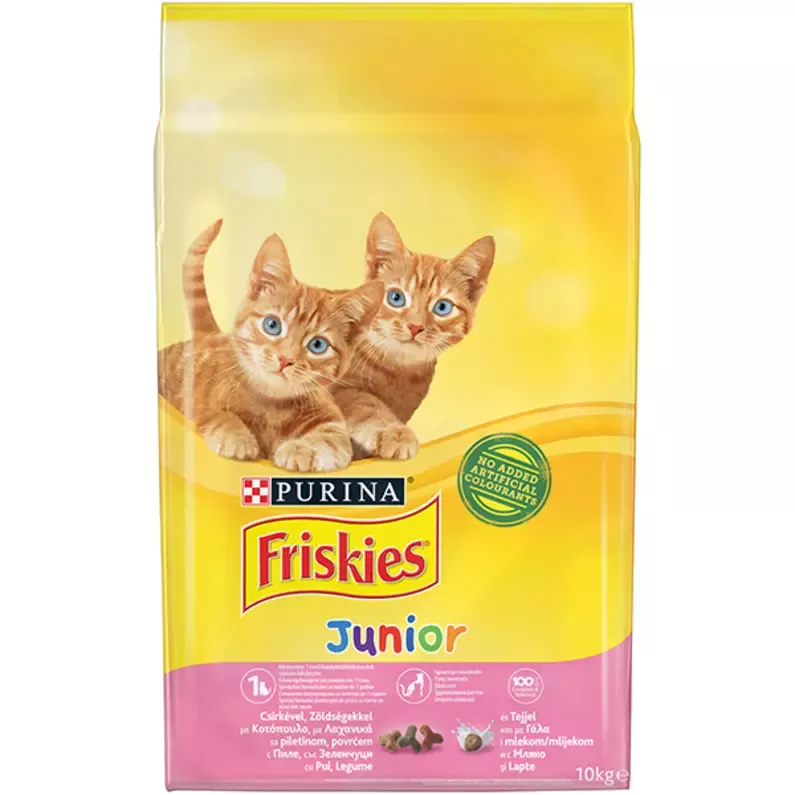 Friskies Cat Junior with chicken milk and vegetables 10kg