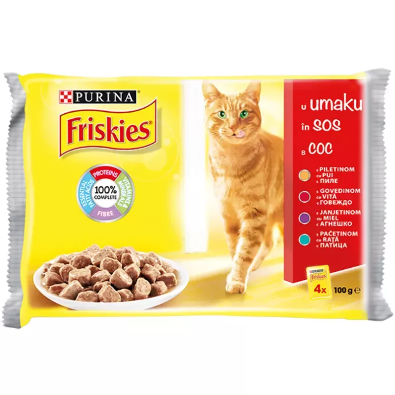 Friskies Cat With chicken with beef with lamb with duck 400g