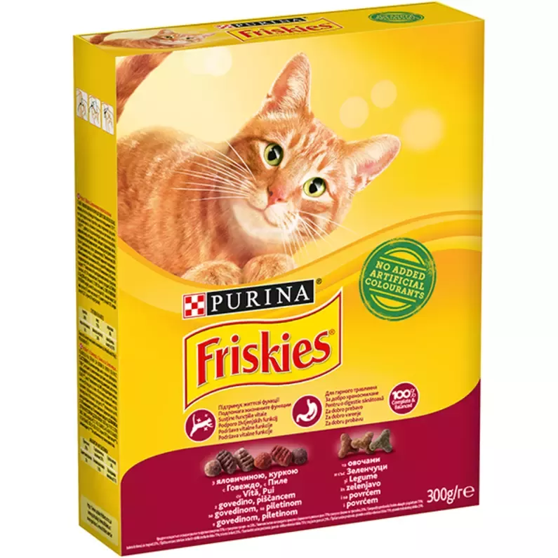 Friskies Cat with beef chicken and vegetables 300g